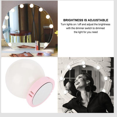 Makeup Mirror Vanity LED Light Bulbs Kit (USB)